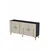 Hanah Home komoda Ilay 150, 150 cm, antracit / travertin / zlatna