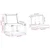 Set vanjskih sofa s jastukom 3 pcs Prirodna i svjetlosiva