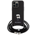 Originalen ovitek Karl Lagerfeld Karl & Choupette Metal Pin za iPhone 15 Pro Max - črn