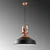 Opviq Luster Craft-13980, 41cm, IP20, Crno-bakarne boje