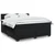 Vidaxl Box spring postelja z vzmetnico črna 180x200 cm žamet