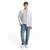 TOM TAILOR DENIM Srajca svetlo siva/črna