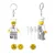 Lego Minifigure privezak za ključeve sa svetlom: Šef ( LGL-KE24H )