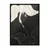 WallXpert uramljena slika 115199, The Swan Hilme af Klint, beli i crni labud na crno-beloj pozadini, 30 x 40 cm, crni ram