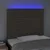 Vidaxl vidaXL LED vzglavje postelje, sivo-rjavo, 90x5x118/128 cm, blago