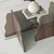 HANAH HOME Sto za dnevnu sobu Canyon Walnut Transparent