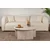 Hanah Home Klub sto Moira, O90x41cm, Bež