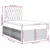 vidaXL vidaXL Box spring postelja z vzmetnico modra 120x190 cm blago, (21305351)
