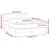 shumee Box spring postelja z vzmetnico LED taupe 140x200 cm blago