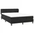 Vidaxl Box spring postelja z vzmetnico črna 160x210 cm žamet