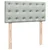 Box spring krevet s madracem svjetlosivi 100x200 cm baršunasti