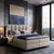 Esposa BOXSPRING POSTELJA 160 cm x 200 cm , tekstil rjavosiva