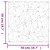 Zidne panele 48 pcs Crna 50 x 50 cm XPS pjena