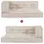 Jastučić za paletni kauč 3 pcs Krem 120 x 80 x 34 cm Tkanina