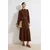 Trendyol Modest Ženska haljina Tctss26Eb00034, Smeđa