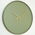 WALLXPERT Dekorativni metalni zidni sat Earthy Metal Wall Clock APS111 Green