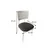 Hanah Home Trpezarijski set Lina, Crno-beli