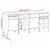 Radni ormar s ladicama 4 pcs Crvena i siva 200 x 55 x 85 cm