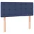 Vidaxl Box spring postelja z vzmetnico moder 80x200 cm blago