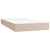Greatstore Box spring postelja z vzmetnico kapučino 200x200 cm um. usnje