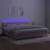 Vidaxl Box spring postelja z vzmetnico LED roza 200x200 cm žamet