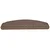 Prostirke za stepenice 30 kom 65x24x4 cm boje kave, poluokrugle, velike