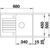 BLANCO Sudopera Zia 45 S Compact, 680x500x202mm, Bela