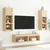 TV ormarić s LED svjetlima boja hrasta sonome 60 x 30 x 30 cm