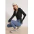 Trendyol Milla Ženska bluza Thmss26Bz00002, Crna