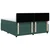 Vidaxl Box spring postelja z vzmetnico temno zelena 180x200 cm žamet