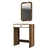 Hanah Home Sto za šminkanje Lizbon Mirror, 70x40x84.7 cm, Orah-beli