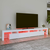 TV ormarić s LED svjetlima bijeli 260 x 36,5 x 40 cm