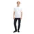 TOM TAILOR DENIM Majica svetlo siva/bela