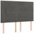 Vidaxl Box spring postelja z vzmetnico temno siva 140x200 cm žamet