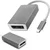 Qoltec adapter USB-C 3.1 | DisplayPort | 4K | MHL | aluminij
