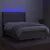 Krevet box spring s madracem LED svjetlosivi 140x190 cm tkanina