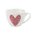 Florina Darilna skodelica s krožnikom Hearts 460 ml