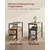Songmics Stranska mizica LET325B01 60x35x61 cm rjava