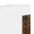 Vidaxl Konstrukcija postelje s predalom Dimljeni oreh 120 x 200 cm