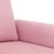 Vidaxl Kavč dvosed roza 120 cm žamet