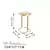 Hanah Home Klub sto Shb-001-C, 30x52x30 cm, Zlatne boje