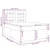 Vidaxl Box spring postelja z vzmetnico krem 140x190 cm blago