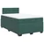 Vidaxl Box spring postelja z vzmetnico temno zelena 120x200 cm žamet