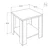 Hanah Home Klub sto Shp-550-Tt-1, 50x48x50 cm, Bež