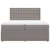 Vidaxl Box spring postelja z vzmetnico taupe 200x200 cm blago