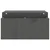Stalak za monitor sivi 70 x 27,5 x 15 cm od masivne borovine