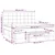Vidaxl Box spring postelja z vzmetnico moder 200x200 cm blago