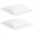 vidaXL Komplet odej z blazino 2 pcs Bela Bambusova vlakna