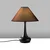 Opviq Stona lampa Luna-15252, 50x50x63 cm, IP20, Braon-crna