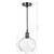 BRILAGI - LED luster na sajli RETRO GLASS 1xE27/60W/230V O 25 cm crna/prozirna